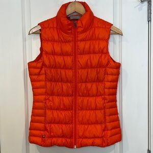 Athleta Downalicious Deluxe Vest, Orange Size S